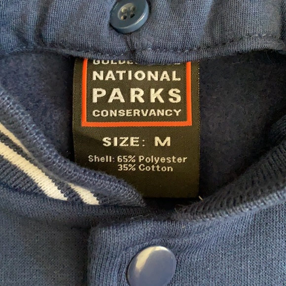{NWT} Golden Gate National Parks Conservancy | GG Bridge Patch Bomber Jacket M - Picture 4 of 16